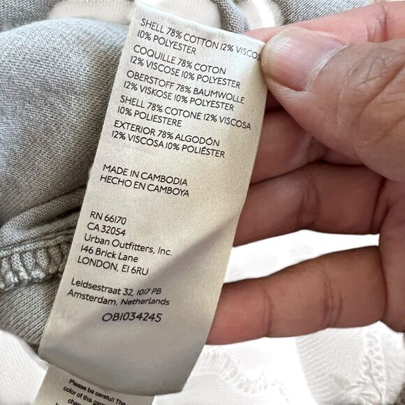 Free People Oversized Ruby Jacket Shacket Womens Small Boyfriend Gray Boho Beach - Picture 15 of 16